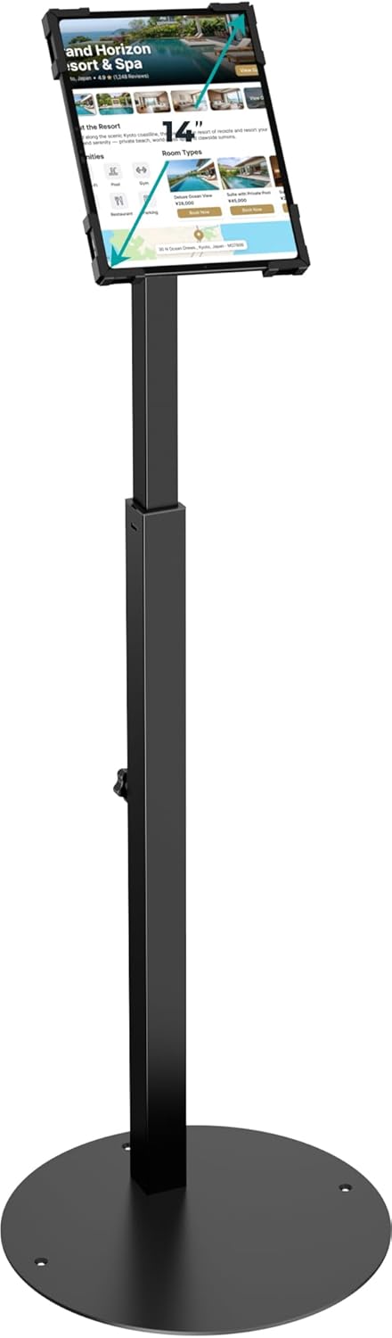 Anti-theft iPad kiosk stand